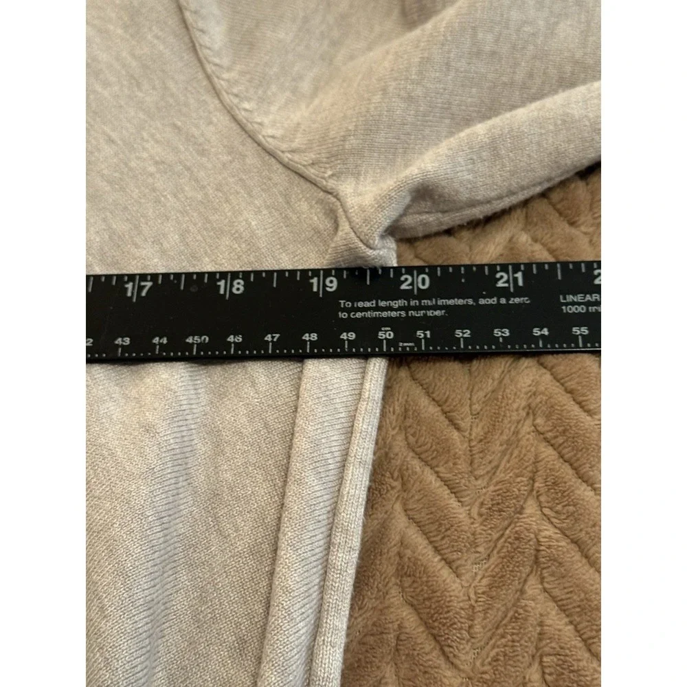 Verve Ami Womens XL Sweater Tan Heather Asymmetrical Hem Boho Coastal Preppy